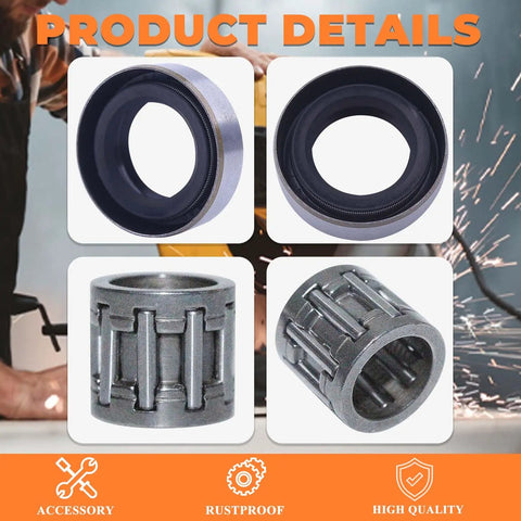 Stihl TS400 49mm Piston Ring Kit With Oil Seals And Needle Bearing For Concrete Cut Off Saw
