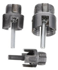 Top Rated Lalafina 3 Piece Pvc Pipe Threader Tool Kit With Internal External Thread Cutter for cutting half, 3/4, and 1 inch pipes.