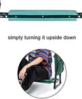 Heavy Duty Garden Kneeler And Seat With Handy Tool Bag Foldable Portable Kneeling Stool for outdoor gardening with pad and cushion.