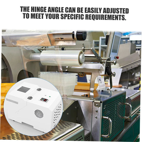 Soft close corner cabinet hinge showcased on industrial machine with adjustable angle feature for precise operation, ensuring smooth closures.