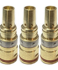 Gas Diffuser D-MA250 For AccuLock S Diffuser And Tips Kit 5 Pack, lined horizontally, compatible with MDX-250 MIG Guns