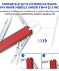20 Pack Toothpicks Replacement For Swiss Army Knife 1.73 Inch 44mm Multitool Accessory Backup Kit Clear Toothpicks For Everyday Carry And Quick Fixes For Home And Camping Use, clear nylon toothpick in red Swiss Army knife slot