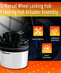 4X4 Manual Wheel Locking Hub Replacement Kit For 1998-2003 Ford Ranger, 1995-2001 Ford Explorer, And 1998-2009 Mazda B-Series Pickup