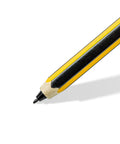Plug And Play Digital Stylus Pen With Snug Hex Grip For Silky Smooth Writing On All Touchscreens Zero Hassle Charging Battery Free EMR Tech tip close-up on white background.