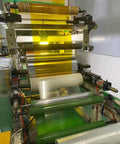 Machine processing Amber Polyimide Kapton Film Non Adhesive 5 Mil Thick 20.5 Inch Wide By 35 Feet Long for electronics.