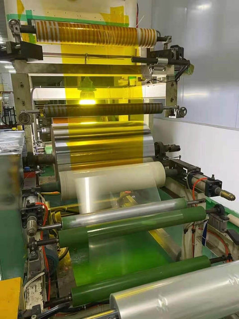 Machine processing Amber Polyimide Kapton Film Non Adhesive 5 Mil Thick 20.5 Inch Wide By 35 Feet Long for electronics.