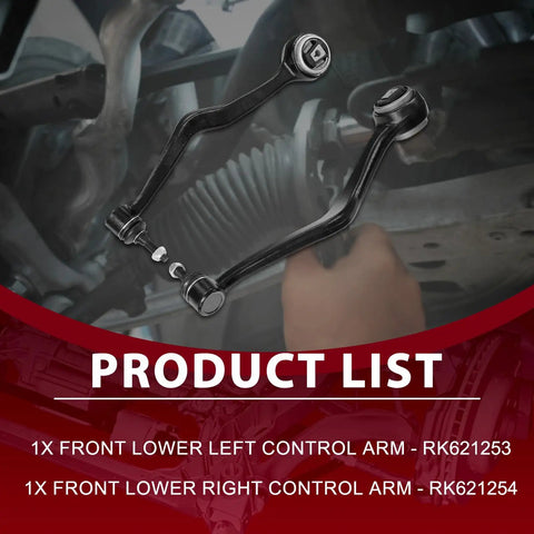 Premium Front Lower Control Arm Kit 2 Pieces For 2008 2009 Pontiac G8 Sedan Pair RK621253 RK621254, front suspension parts