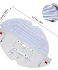 12 Pack Replacement Microfiber Mop Pads For S7 S7 Plus S7 MaxV S7 MaxV Plus S7 MaxV Ultra S7 Pro Ultra S8 S8 Plus Vacuum Robots VibraRise Wet Mop Cloths In Blue Gray