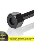 Heavy Duty Differential Preload Wrench For Chrysler Dodge Rear Axles Works Like A Charm On Seven One Four To Nine One Four Inch Tubes close-up of wrench head for thread adjustment.