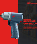 Beast Three Eighth Inch Air Impact Wrench With Three Hundred Foot Pound Torque, Pistol Grip, Titanium Hammer Case