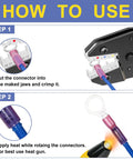Must Have Marine Wiring Kit With Heat Shrink Ring Connectors 260 PCS Tinned Red Copper AWG 22 10 And A Crimping Tool usage instructions