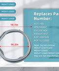 Upgraded MDS47123619 Washer Door Gasket Replacement For LG Kenmore Front Load Washers Durable Silicone Seal To Stop Leaks And Keep Your Washer Humming Easy Install Wear Resistant Corrosion Resistant Door Boot, 19.7in ring