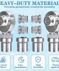 Slack Free 1.25 Inch Heim Joint Rod End Kit With Left And Right Hand Thread Spacers Tube Adapters Jam Nuts for durable suspension parts