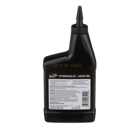 Hydraulic And Jack Oil 15 Fluid Ounces Anti Foam Anti Rust 20W Non Detergent Amber For Lifts And Heavy Equipment Built For Smooth Operation Under High Load In Hydraulic Lifts, Jacks, Hoists And Power Tools