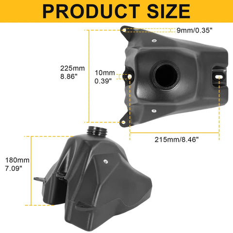 Gas Tank With Cap For CRF50 XR50 50cc 70cc 90cc 110cc 125cc Dirt Bikes Fits SSR TaoTao Coolster Baja DR49 SDG 107 Kazuma