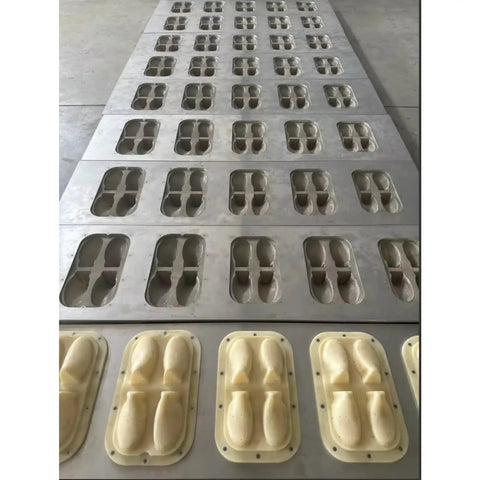 Pro Level Automatic Waste Paper Tray Machine With Smooth Pulp Molding Tech For Fast Carton Press Production, showing molds for egg cartons.