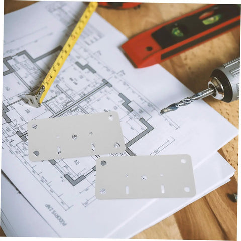 Stainless Steel Hinge Repair Plate Kit For Cabinets And Doors 10 Sets Easy To Use Quick Fix Reinforcement Plates shown on plans