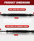 Dimensions of Two Piece Spring Loaded Nail Setter And Hinge Pin Remover Punch Set With Dual One Sixteenth And Three Thirty Second Inch Heads.