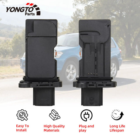 Mass Air Flow Sensor MAF 22680-3VA0A For Nissan Altima Murano Maxima Pathfinder Quest Rogue Infiniti QX60 2014-2019 6Cyl 3.5L And 2.5L 4Cyl OE Replacement AFH60M-47 MAF0123, front and back view