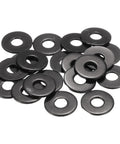 Premium Grade 304 Stainless Steel M6 Flat Washers In Matte Black With 18mm Outer Diameter And Precise 6mm Inner Diameter