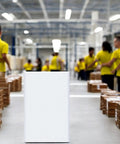 12.5 By 19 Inch White Poly Bubble Mailers Self Seal Padded Packing Envelopes, 100 Pack displayed in a warehouse setting