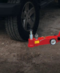 Beefy Heavy Duty Hydraulic Horizontal Jack Accessory With Pressure Relief Valve For Construction Sites And Auto Repair, Durable Metal Build, Easy Install Spare Part on truck tire