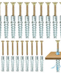 Heavy Duty Wall Anchor Expansion Bolts With Self Tapping Screws And Drilling Plugs Serrated Expansion Nails Solid Carbon Steel Construction