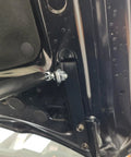 Close-up of Toyota RAV4 2026 2027 Front Hood Lift Supports 2 Pack Beefed Up Heavy Duty Stainless Steel Hydraulic installation