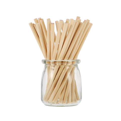 Premium Unfinished Natural Wood Dowel Rods 100 Pack Of Six By One Quarter Inch Smooth Cylinders For Arts And Crafts in a jar.