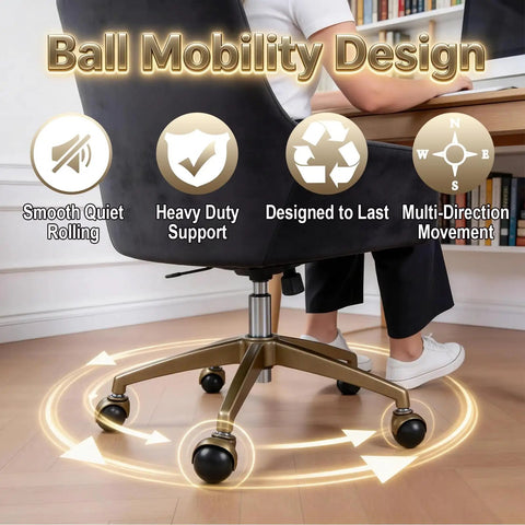 2 Inch Ball Caster Wheels Set Of 4 With Vintage Antique Brass Finish And Five Sixteenth Inch By One And A Half Inch Stem Heavy duty swivel furniture casters