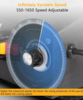 Slick 16 Inch Scroll Saw For Woodworking, Super Fast Variable Speed Reach 1650 Rpm speed adjustment dial with RPM markings