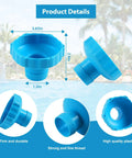 Surface Skimmer Hose B Adapter 11238 for Intex Pool with dimensions displayed, blue plastic, wall mount setup