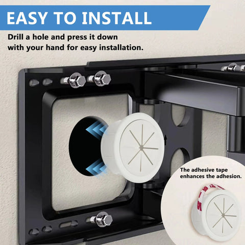 In Wall TV Cable Management Kit For A Clean Wire Free Setup Hide Power Cords Behind Wall With Two Pass Throughs And Hole Saw