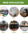 Image showing furniture like sofas, beds, chairs, tables suitable for Eight Piece Two In One Furniture Sliders Set For Carpet And Hardwood Floors.