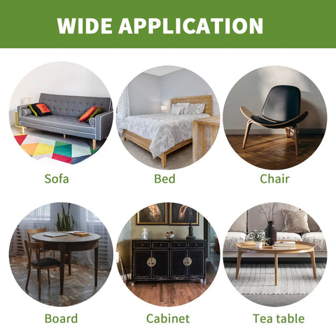 Image showing furniture like sofas, beds, chairs, tables suitable for Eight Piece Two In One Furniture Sliders Set For Carpet And Hardwood Floors.
