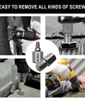 Beast-Ready Heavy Duty 26 Piece CR-MO Screw Extractor Set removing damaged screws and rounded heads in various scenarios