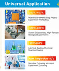 Universal application temperature chart for 110V 1080W Soldering Hot Plate With LED Microcomputer Temperature Control 200x200mm