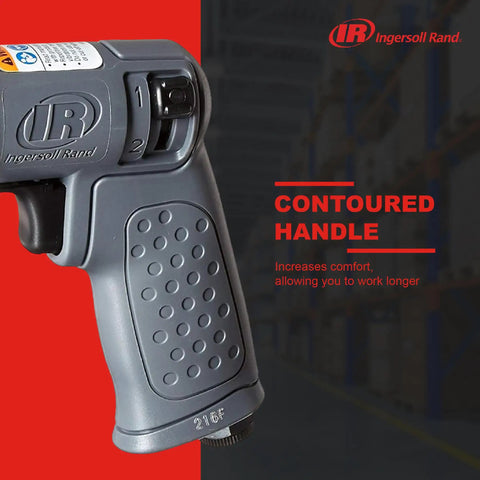 Close-up of contoured handle on Mini Random Orbital Sander Kit With 3 Inch Pad Lightweight 1.3 Lb Body 100 Degree Ergonomic Grip