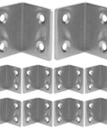 10 Pieces Small L Brackets Made Of 304 Stainless Steel Right Angle Brackets For Wood And Plastic DIY Projects With 90 Degree Bend
