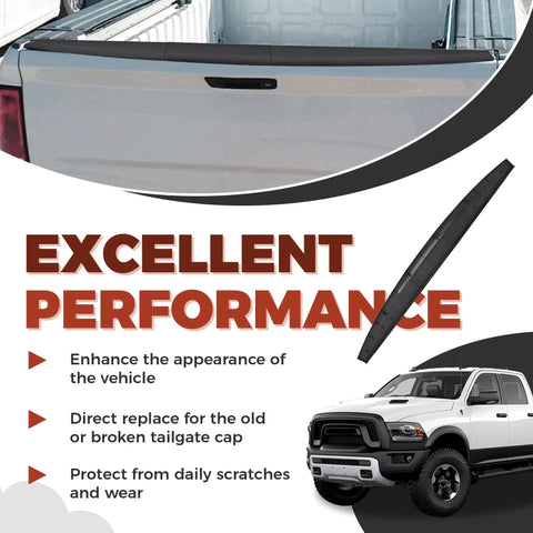 Dodge Ram Tailgate Molding Cap Spoiler Top Cover Lip Trim Kit For 2009 To 2019 Ram 1500 2500 3500 Classic Truck Replacement