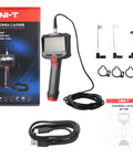 Handheld Workhorse Borescope Endoscope Tool with 30W Pixel Camera, accessories, and packaging, UT665P-10M model displayed.