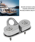 Marine Grade 316 Stainless Steel Cam Cleat For 3 To 15mm Ropes in polished finish, suitable for sailboats, yachts and dinghies.