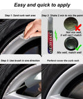Gunpowder Gray Wheel Touch Up Paint Pen For Tesla Model Y And 3 S X Alloy Rims Straight Up Fix for curb rash application steps.