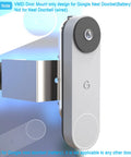 Anti Theft Doorbell Mount For Google Nest Battery Doorbell No Drill Rustproof Metal Mount For Home Apartment Office Keeps Sensor Clear