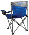 Back view of Oversize Camping Chair With Cup Holder And Side Pocket, Water-Resistant XL Seat, Supports Up To 600 Lbs, Built Tough Steel Frame