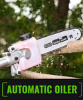 Cordless Pole Saw With 60V Power For Heavy Duty Tree Trimming And Pole Extension 15 Foot Reach 10 Inch Cutting Bar