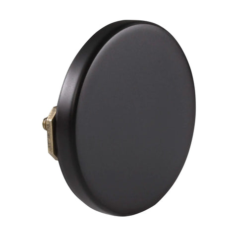 Brass Bath Waste And Overflow Assembly With Tip Toe Drain Plug And Illusionary Faceplate Matte Black 22 Inch 17 Gauge Tubing ADA