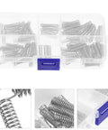 Check Out This Sick IMIKEYA Mini Compression Springs Kit With 100 Stainless Steel Mechanical Springs Perfect For Serious DIY Repairs And Quick Fixes On Cars Or Doors Without Breaking The Bank. Clear organizer box with 100 stainless steel mini compression springs for auto and household repairs