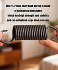 Pair Of Heavy Duty Steel Recliner Springs Featuring Half Inch Tension Coils Built For Swift Furniture Fixes And Reliable Mechanism Swaps To Get Your Favorite Lounge Chair Gliding Like New Again, 2.5 inch metal hook spring.