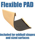Flexible pad from 21 Profile Contour Sanding Grips For Inside And Outside Surfaces, shown in a bent shape for versatility.